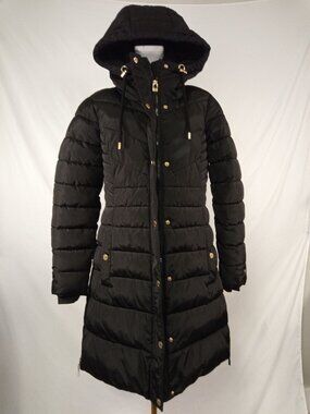 Tommy Hilfiger Women's Black Puffer Coat Sz. M